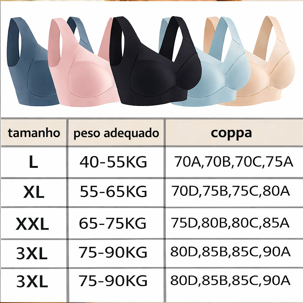 Confezione da 3 reggiseni comodi e sostenitivi