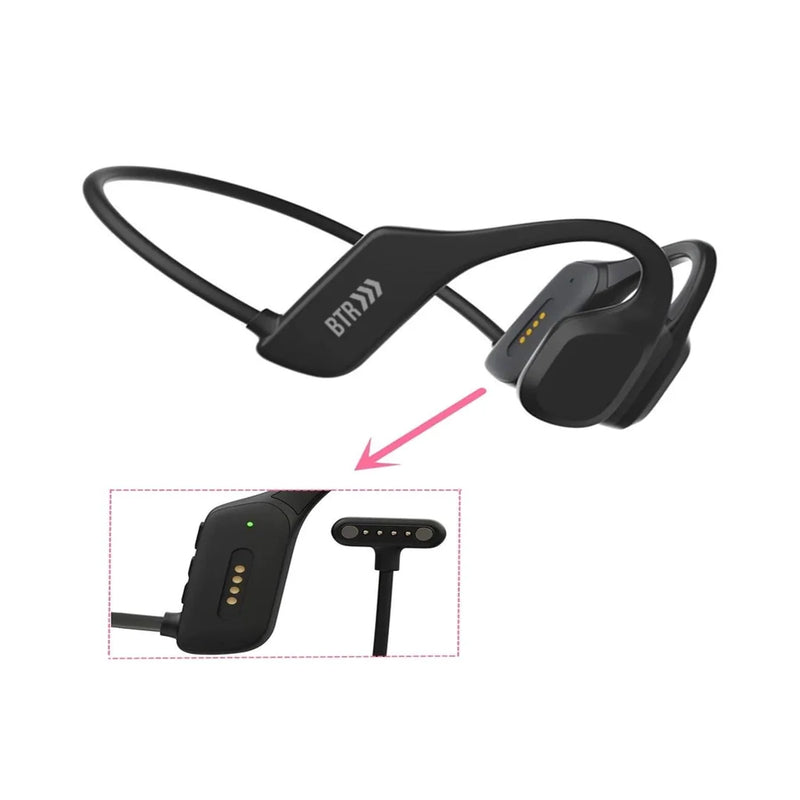 Water/Sweat Resistant Bone Conduction Bluetooth Headphones